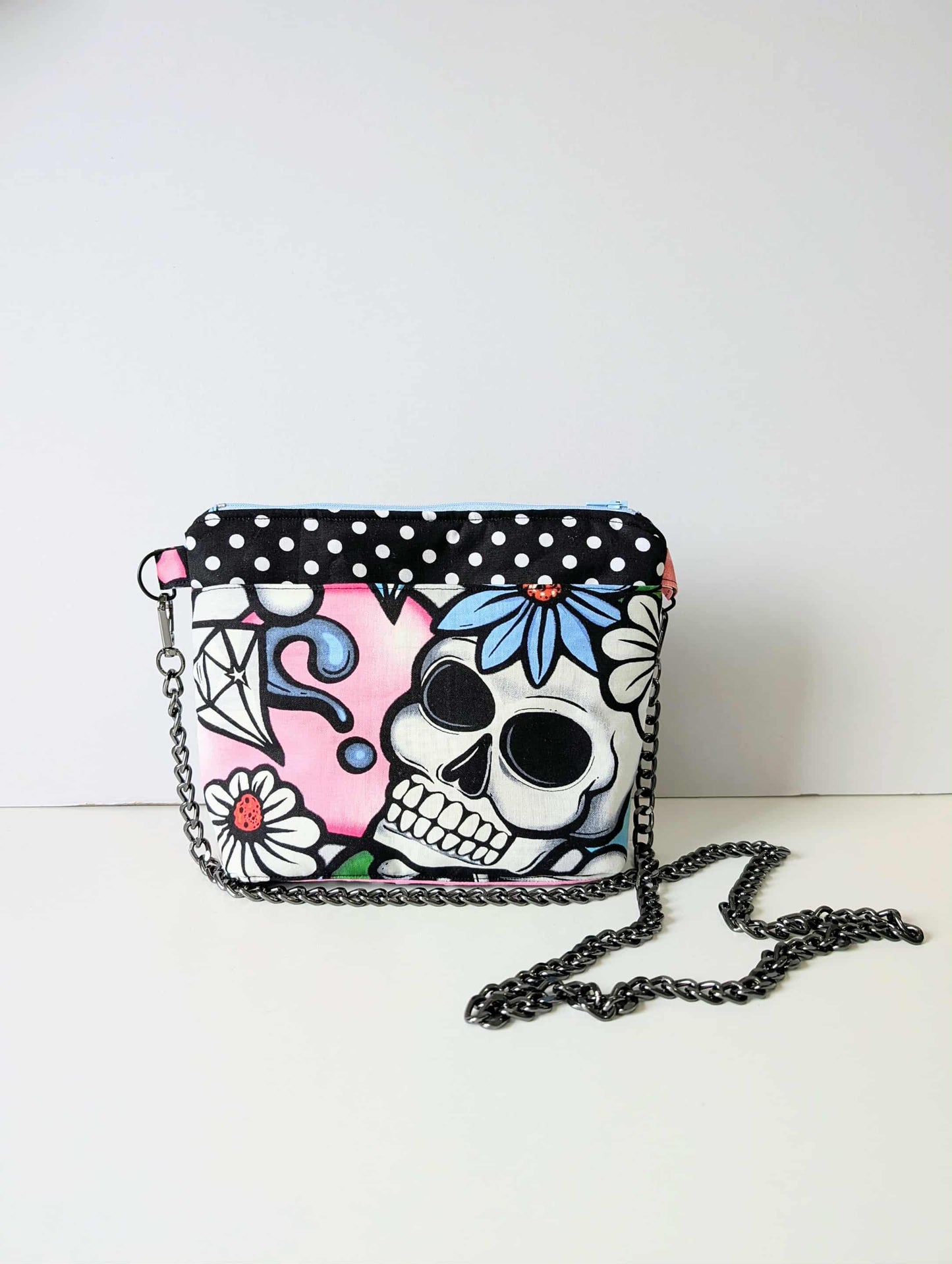 Street Skull Crossbody Chain Bag