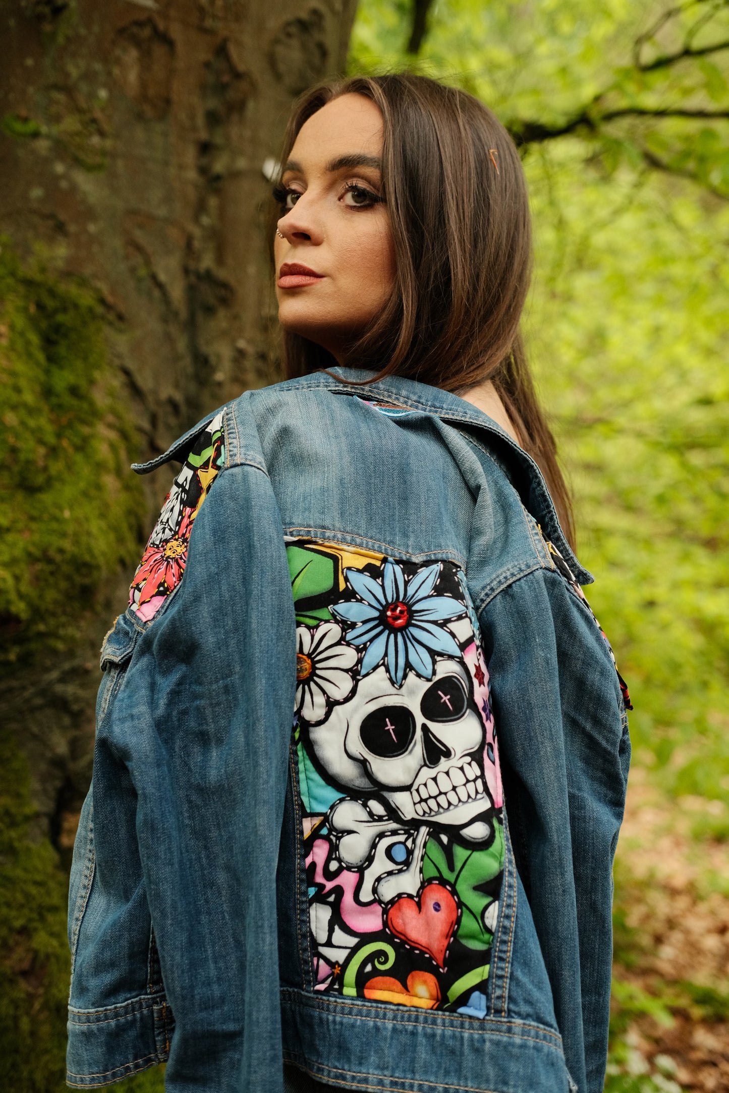 Street Skull Denim Jacket