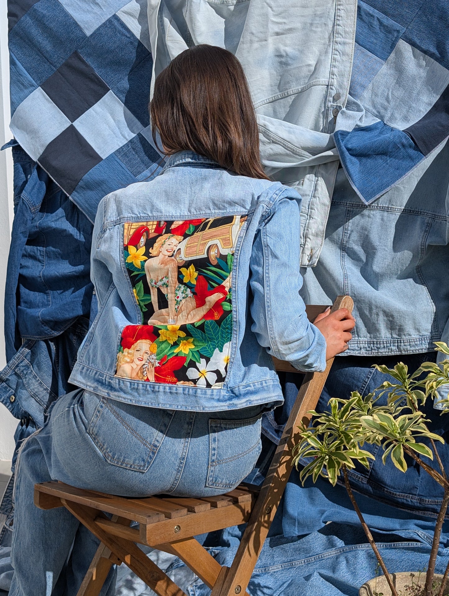 Paradise Pin-Up Denim Jacket
