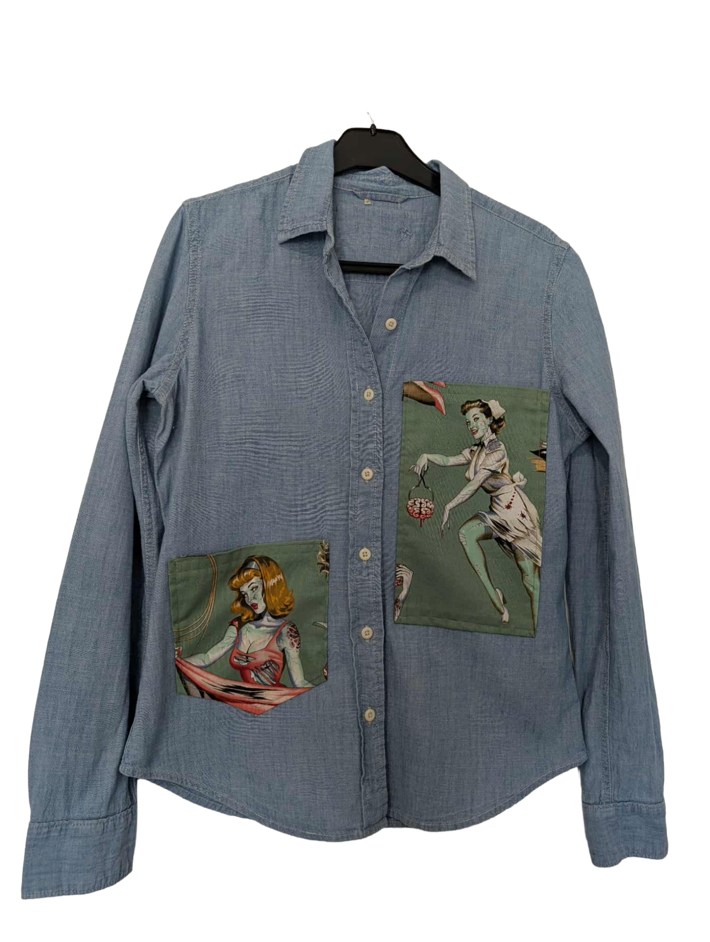 Beauty and Brains Denim Shirt